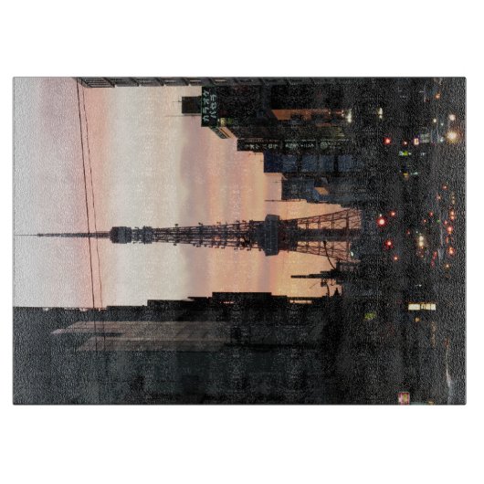 東京タワーサンライズ東京タワー日の出 カッティングボード (正面)