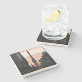 東京タワーサンライズ東京タワー日の出 ストーンコースター (横)