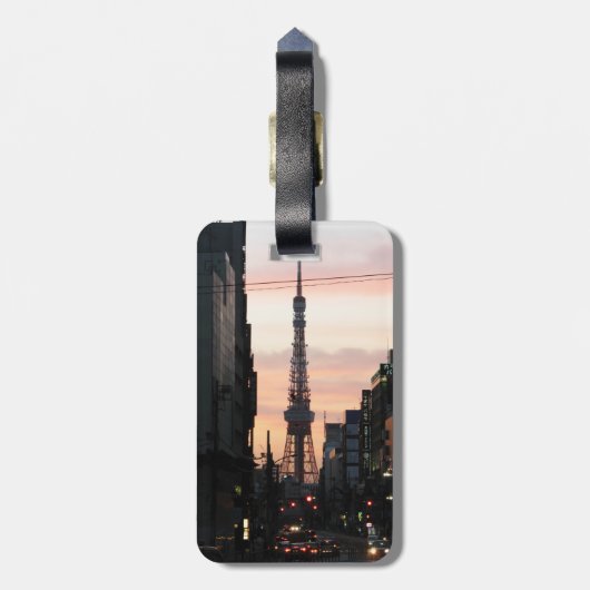 東京タワーサンライズ東京タワー日の出 ラゲッジタグ (裏面縦)
