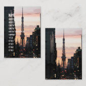 東京タワーサンライズ東京タワー日の出 名刺 (正面/裏面)