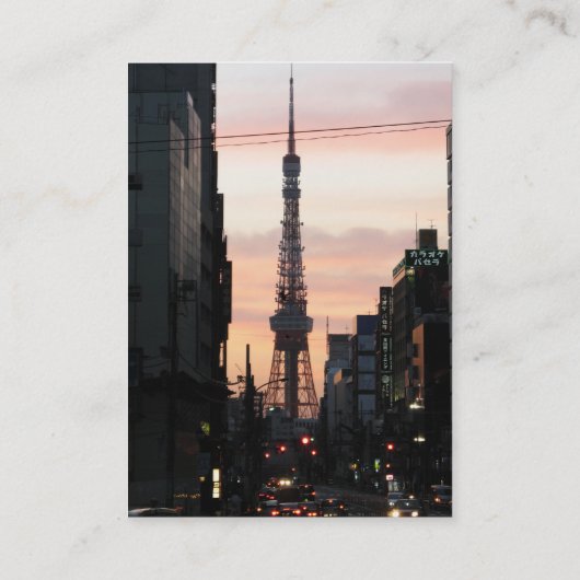 東京タワーサンライズ東京タワー日の出 名刺 (裏面)