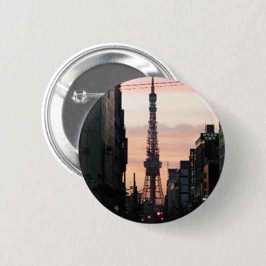 東京タワーサンライズ東京タワー日の出 缶バッジ (正面&裏面)