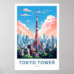 東京タワージャパン旅行プリント ポスター