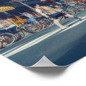 東京タワーファンタジー Surreal Cityscapeポスター ポスター (角)