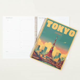 東京タワー日本の旅行ヴィンテージギフト プランナー手帳
