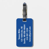 東京タワー ラゲッジタグ (裏面縦)