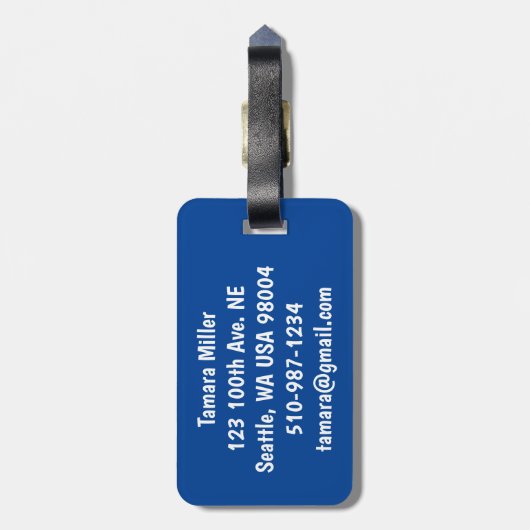 東京タワー ラゲッジタグ (裏面縦)