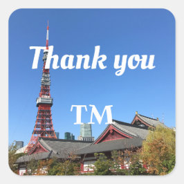 東京タワー・増上寺 スクエアシール