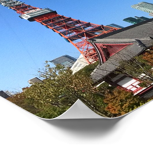 東京タワー・増上寺 ポスター (角)