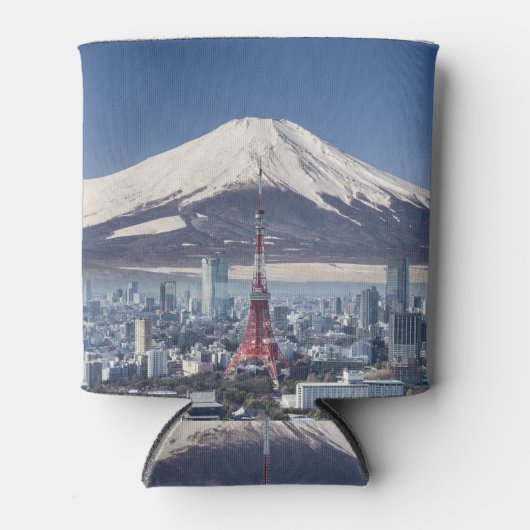 東京タワー:超現実的な富士デコール。 缶クーラー (正面)