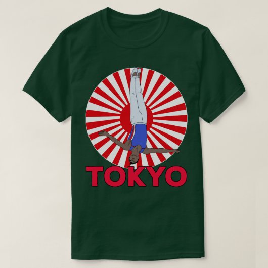 東京トランポリン体操 Tシャツ (デザイン正面)