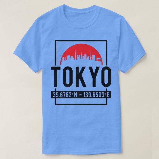 東京トレンディー日本の先住民旅行保険料 Tシャツ (デザイン正面)