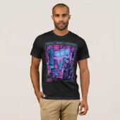 東京ネオン地区サイバーパンクストリートウェアTシャツ Tシャツ (正面フル)