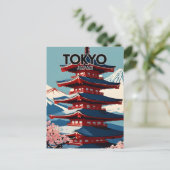 東京ノスタルジックな旅行アート ポストカード (スタンド正面)