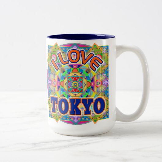 東京ハッピーマグカップが大好き ツートーンマグカップ (右)