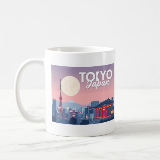 東京パステルトラベルデザイン コーヒーマグカップ (左)