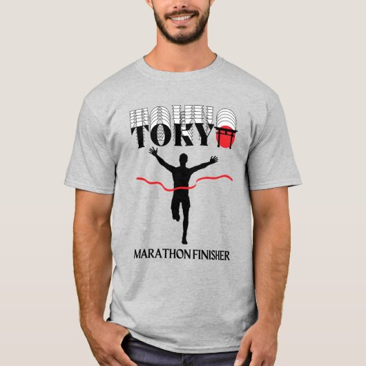 東京フィニッシャマラソンランナーギフトforランナー tシャツ (正面)