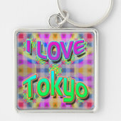 東京フェスティバル1 "I LOVE Tokyo"キーチェーン キーホルダー (正面)