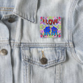 東京フェスティバル2 「I LOVE Tokyo (Kanji)」ボタン 缶バッジ (インサイチュ)