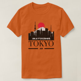 東京マラソンフィニッシャ2025パーソナライズされた走 Tシャツ