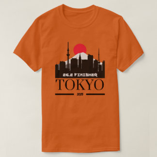 東京マラソンフィニッシャ2025パーソナライズされた走 Tシャツ