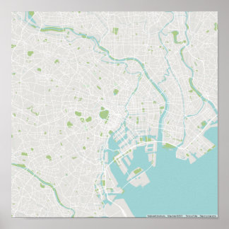 東京ミニマルの地図 ポスター