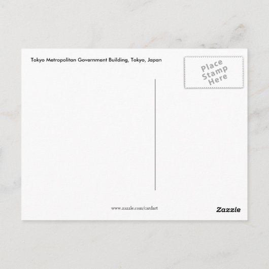 東京メトロ・ビル ポストカード (裏面)