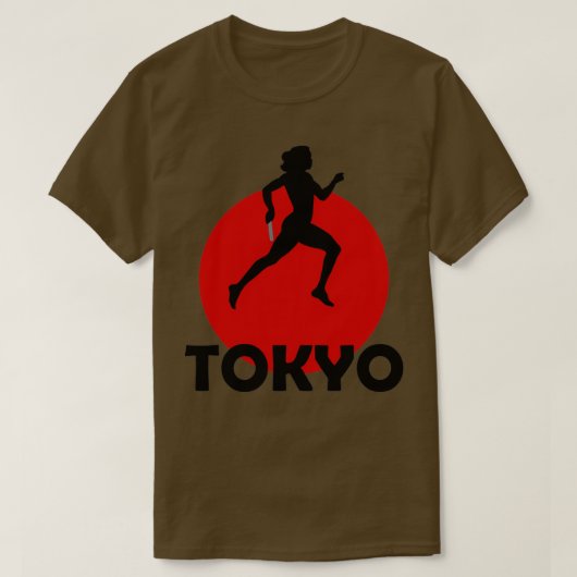 東京ランニングでのリレー Tシャツ (デザイン正面)