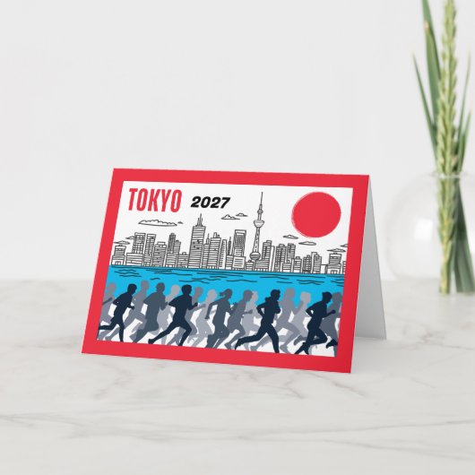 東京ラン完走おめでとうございます カード (正面)