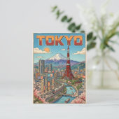 東京ヴィンテージアニメ旅行絵葉書 ポストカード (スタンド正面)