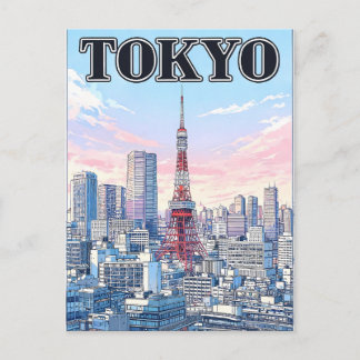 東京ヴィンテージアニメ旅行絵葉書 ポストカード