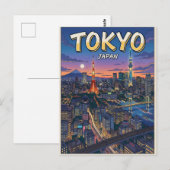 東京ヴィンテージアニメ旅行絵葉書 ポストカード (正面/裏面)