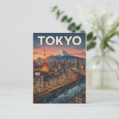 東京ヴィンテージアニメ旅行絵葉書 ポストカード (スタンド正面)