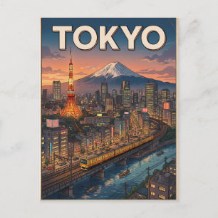 東京ヴィンテージアニメ旅行絵葉書 ポストカード