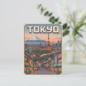 東京ヴィンテージアニメ旅行絵葉書 ポストカード (スタンド正面)