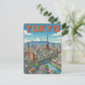 東京ヴィンテージアニメ旅行絵葉書 ポストカード (スタンド正面)