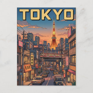 東京ヴィンテージアニメ旅行絵葉書 ポストカード