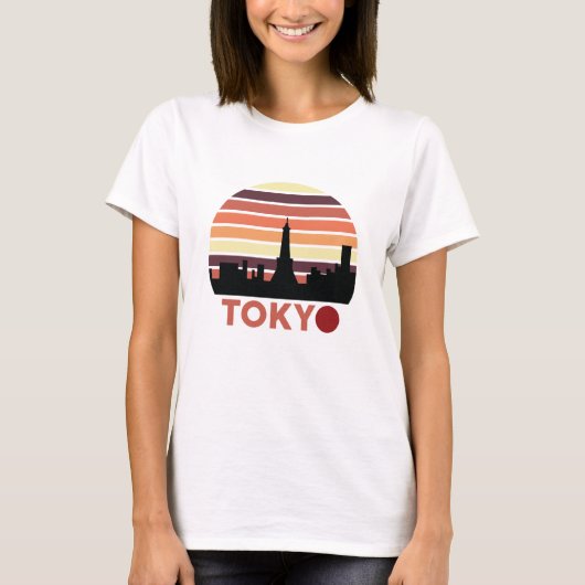 東京ヴィンテージレトロTシャツギフト – 東京Tシャツ Tシャツ (正面)