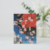 東京ヴィンテージ旅行ポスター ポストカード (スタンド正面)