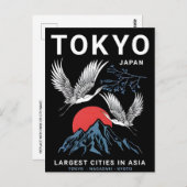 東京ヴィンテージ日本のトラベルアジア ポストカード (正面/裏面)