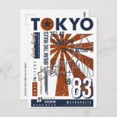 東京ヴィンテージ日本のトラベルアジア ポストカード (正面/裏面)