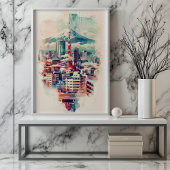 東京交響曲東京タワー、スカイツリー、モン富士 ポスター