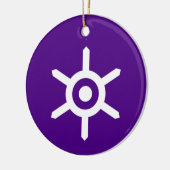 東京国旗日本の（首都） セラミックオーナメント (左)