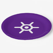 東京国旗日本の（首都） ペーパープレート (アングル)