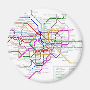東京地下鉄の地図 マグネット