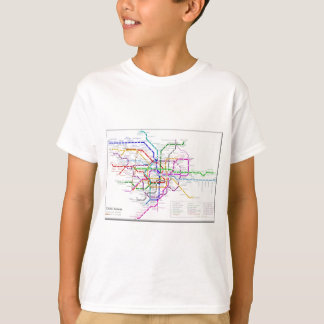 東京地下鉄の地図 Tシャツ