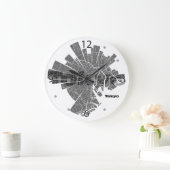 東京地図の時計 ラージ壁時計 (ホーム)