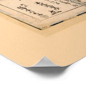 東京地図（1676年） ポスター (角)