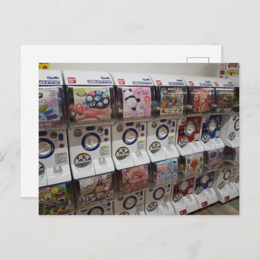 東京日本おもちゃのカプセルの硬貨のMachinessの写真 ポストカード (正面/裏面)