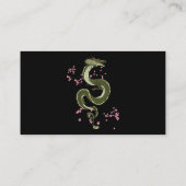 東京日本のドラゴンアジアンレトロ80年代スタイル3 名刺 (裏面)